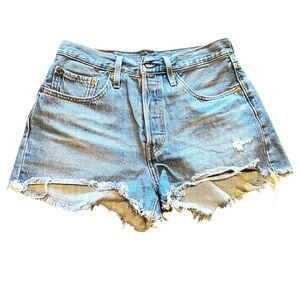 Levi's 501 High Waist Jean Shorts Size W26